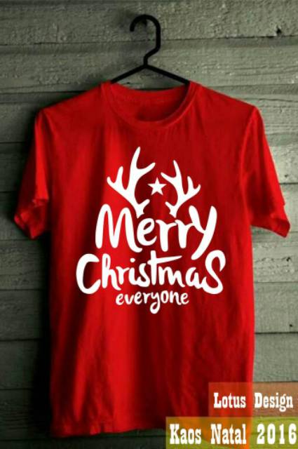 Kaos Natal Bisa Costume Sablon Suka Suka Desain Shopee Indonesia