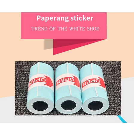 STICKER KERTAS THERMAL BISA LEM LANGSUNG Sticker Paper Roll 57*30mm(2.17*1.18in) PAPERANG PERIPAGE