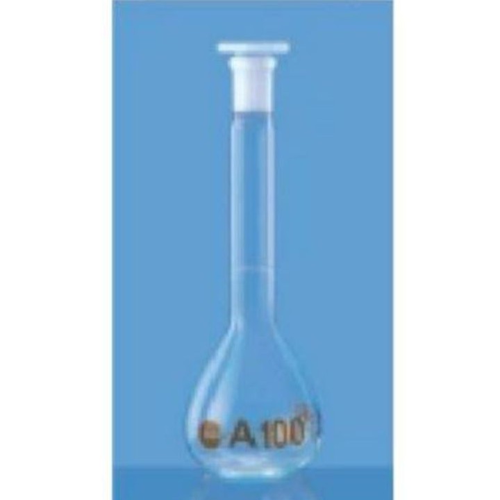 Flasks Solid Glass Stopper,As per Class A 100 ML Best Quality Borosil