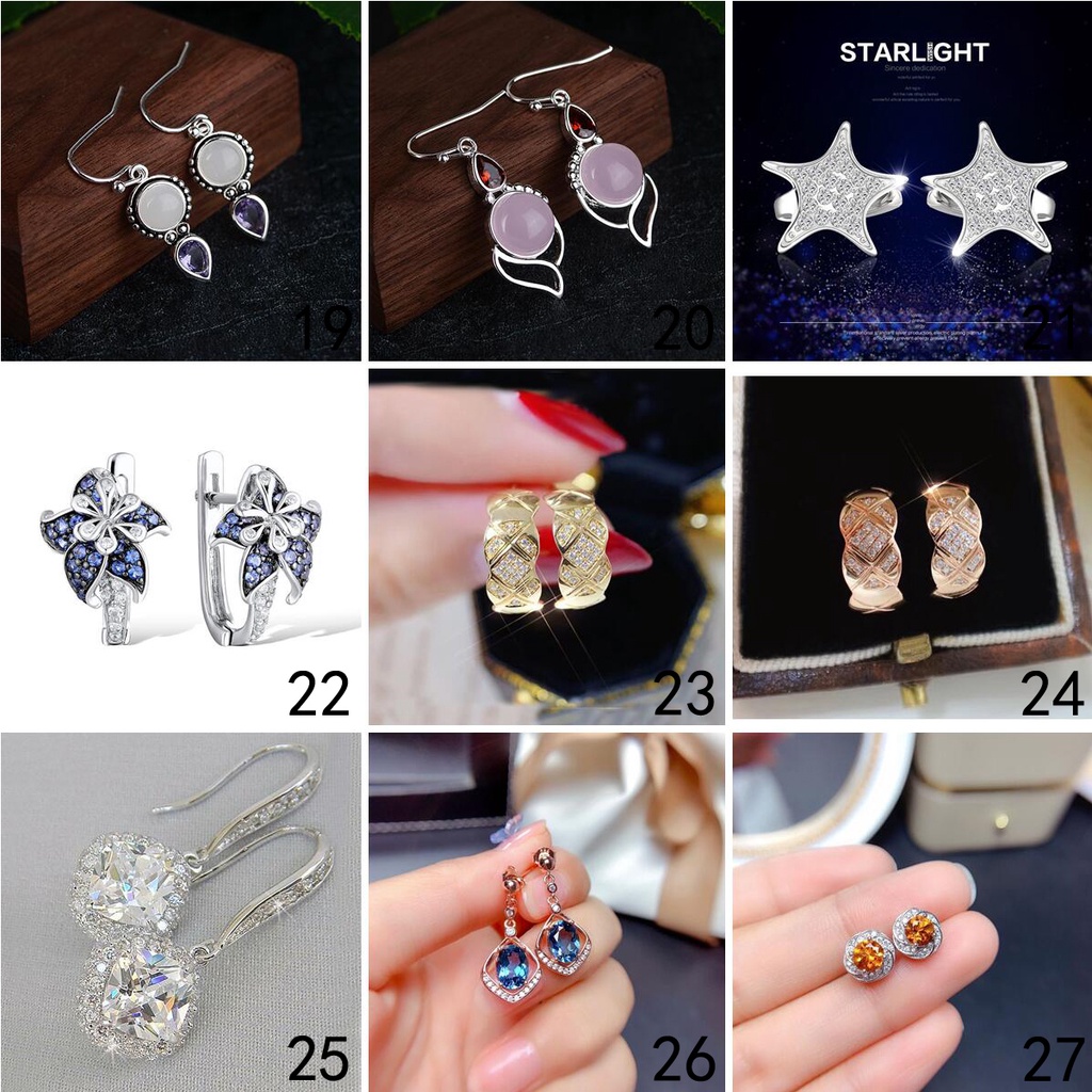 925 anting-anting perak murni, Busana sederhana, Anting-Anting wanita, Perhiasan Fashion Korea, Aksesoris telinga ED014