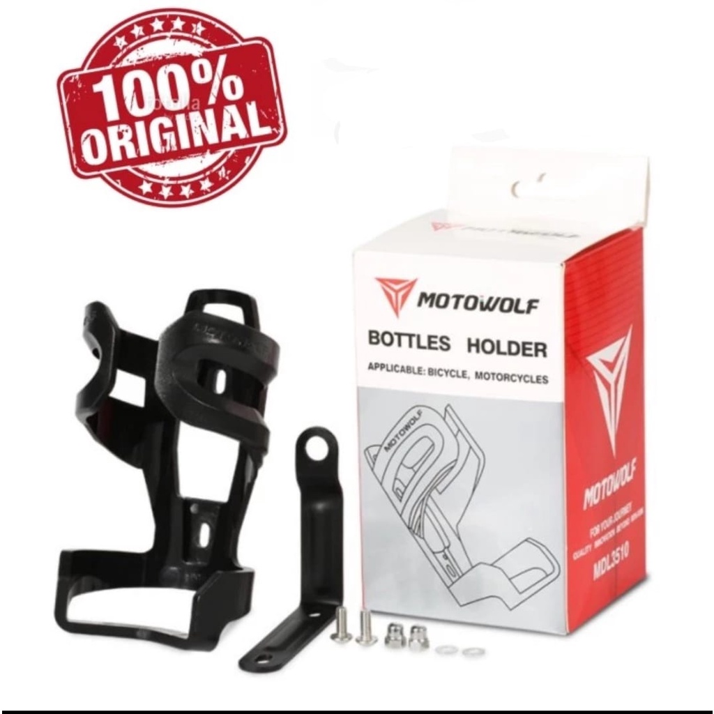 Motowolf bottles holder MDL3511 spion Holder Botol Minum sepeda Motor