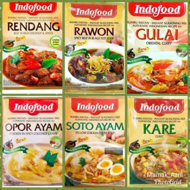  Indofood  Bumbu  Rendang  Rawon Gulai Opor Ayam Soto 