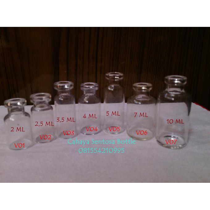 BOTOL TESTER PARFUM, BOTOL VIAL 3, 4 DAN 7 ML
