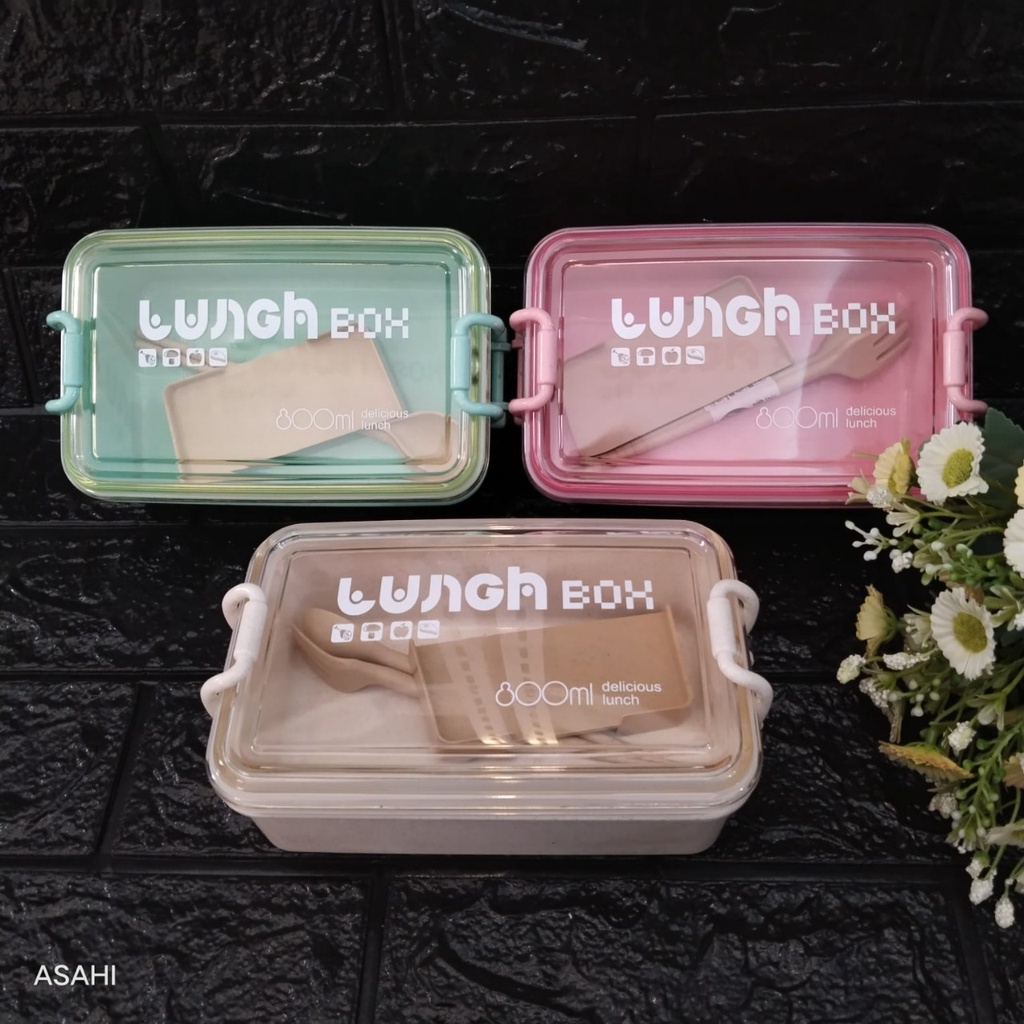 [COD] KOTAK MAKAN LUNCH BOX SET L336 KOTAK MAKAN 800ML