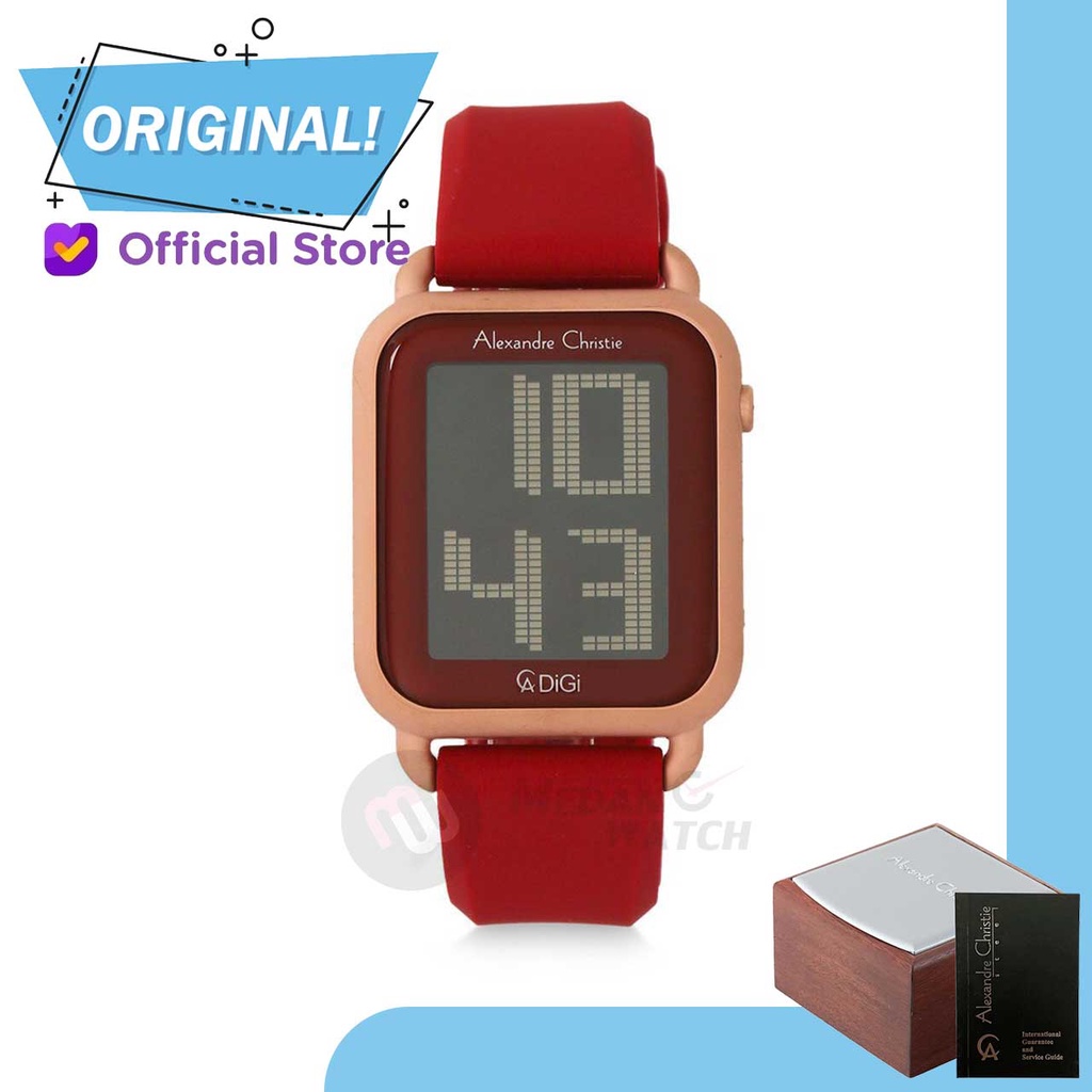 Jam Tangan Wanita Digital Alexandre Christie 9332LH AC9332 AC 9332 LH 9332 LHRRGBARE Original Garans