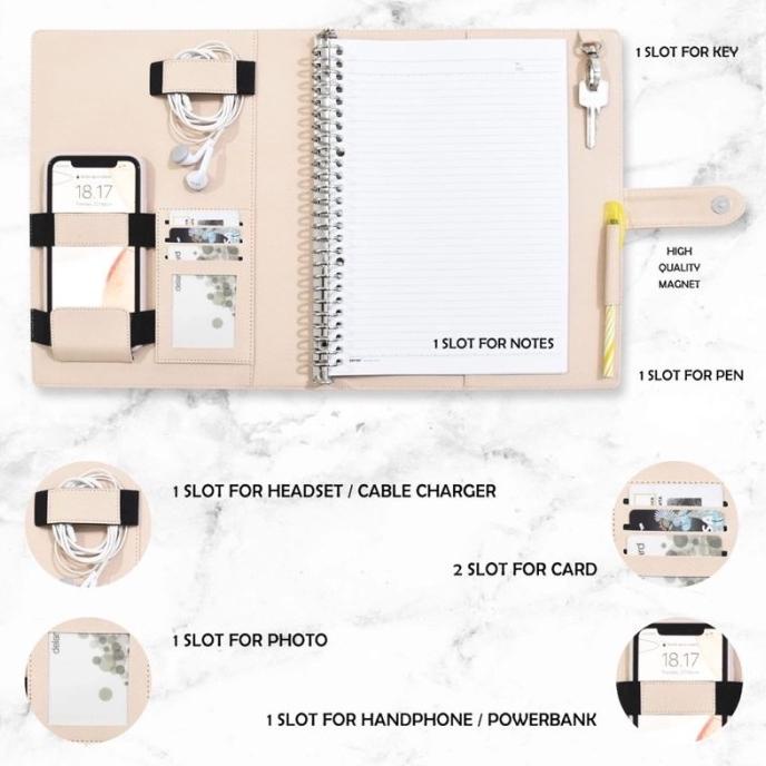 

(READY COD) Binder A5 Custom Nama / Binder Kantor / Binder Sekolah / Binder Kuliah PROMOKode 3822