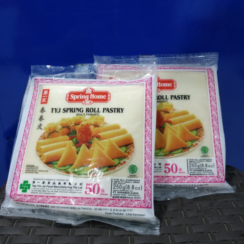 TYJ OS Spring Roll Skin Pastry 5" 50s 250gr