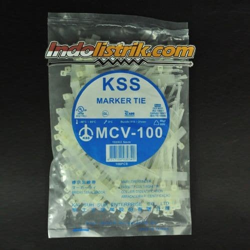 

READY Kabel Ties Label KSS MCV 100 (100 x 2.5) Putih MURAH