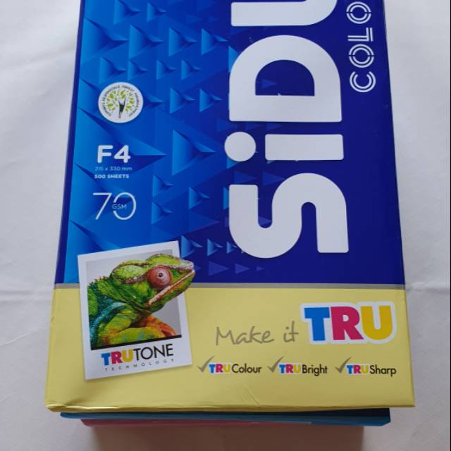 

HVS warna Sidu Color 70g F4 variasi 4 warna
