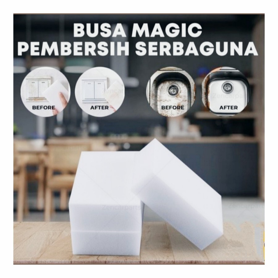 Spons Serbaguna Ukuran 10 x 6 x 2 CM Satuan Busa Ajaib Magic Sponge Nano Spon Rub Daya Serap Tinggi Aman Anti Baret Murah Kualitas Bagus Potong Kecil Pembersih Kaca Debu Kotoran Bahan Halus Tidak Perlu Cairan Kimia Bisa Bersih Grosir Prakarya Malang