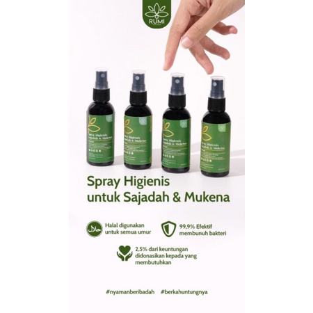 Sajadah, Mukena Spray Rumi Lima Waktu