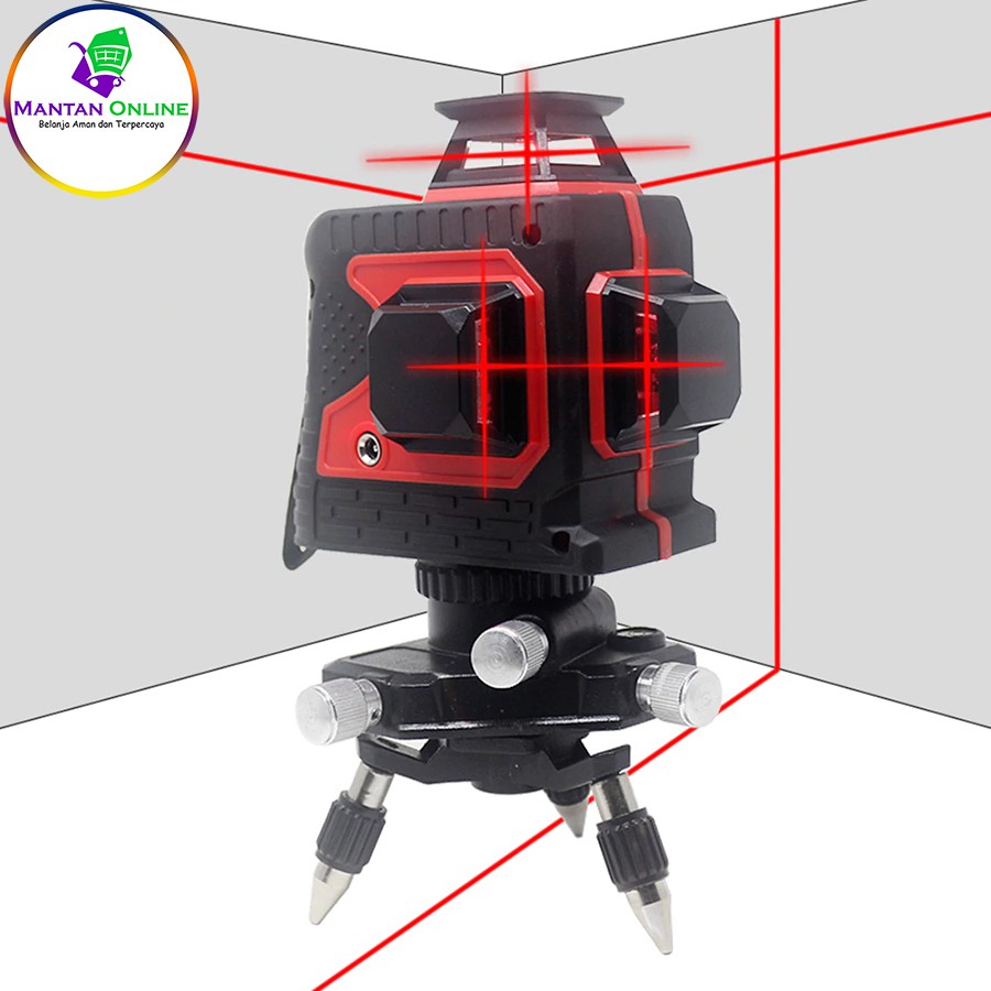 Cross Laser 12 Line Self Leveling Laser 3D Waterpass Mount tripod IP54