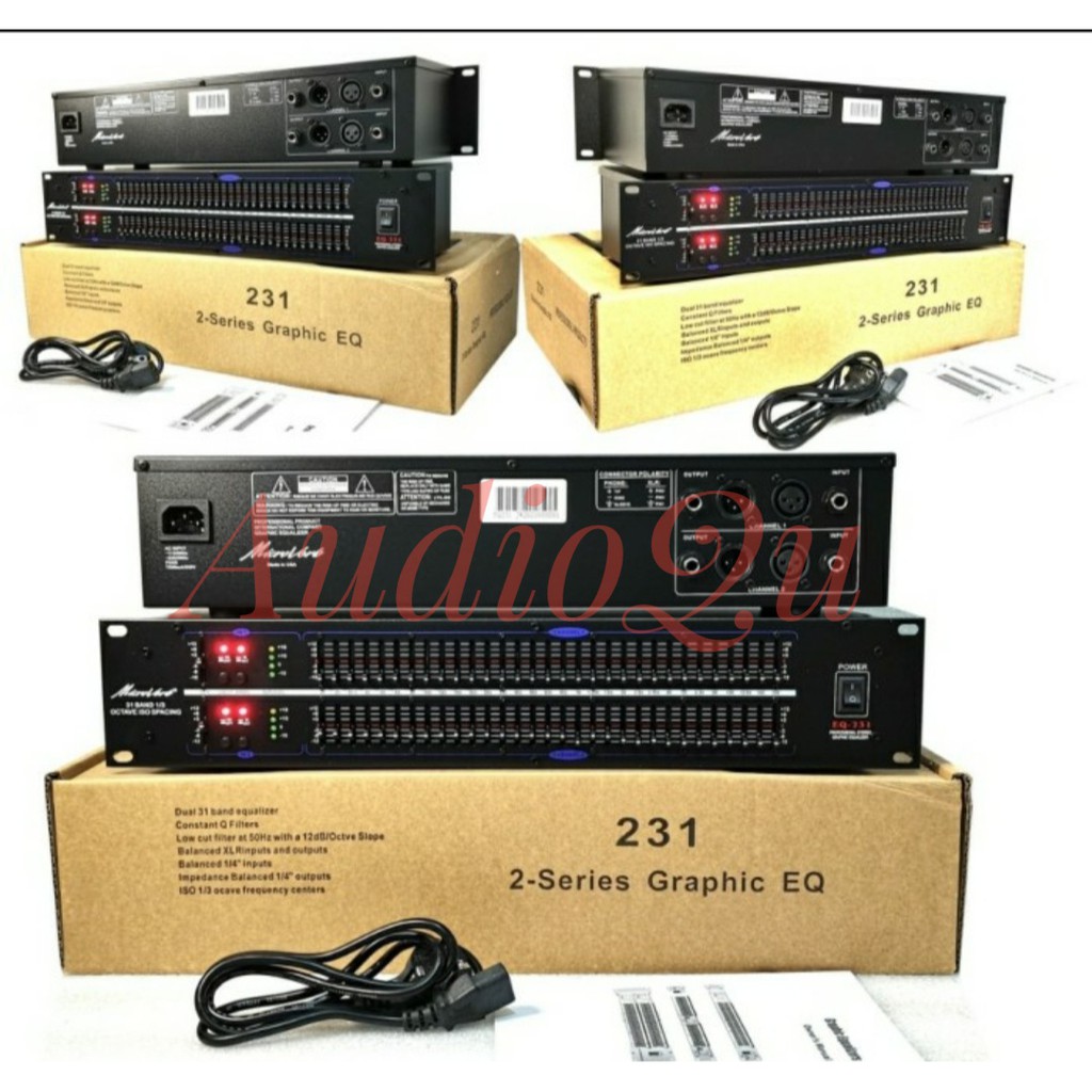 Equalizer Microverb EQ 231/ EQ231/ EQ-231 Profesional Audio 31 Channel