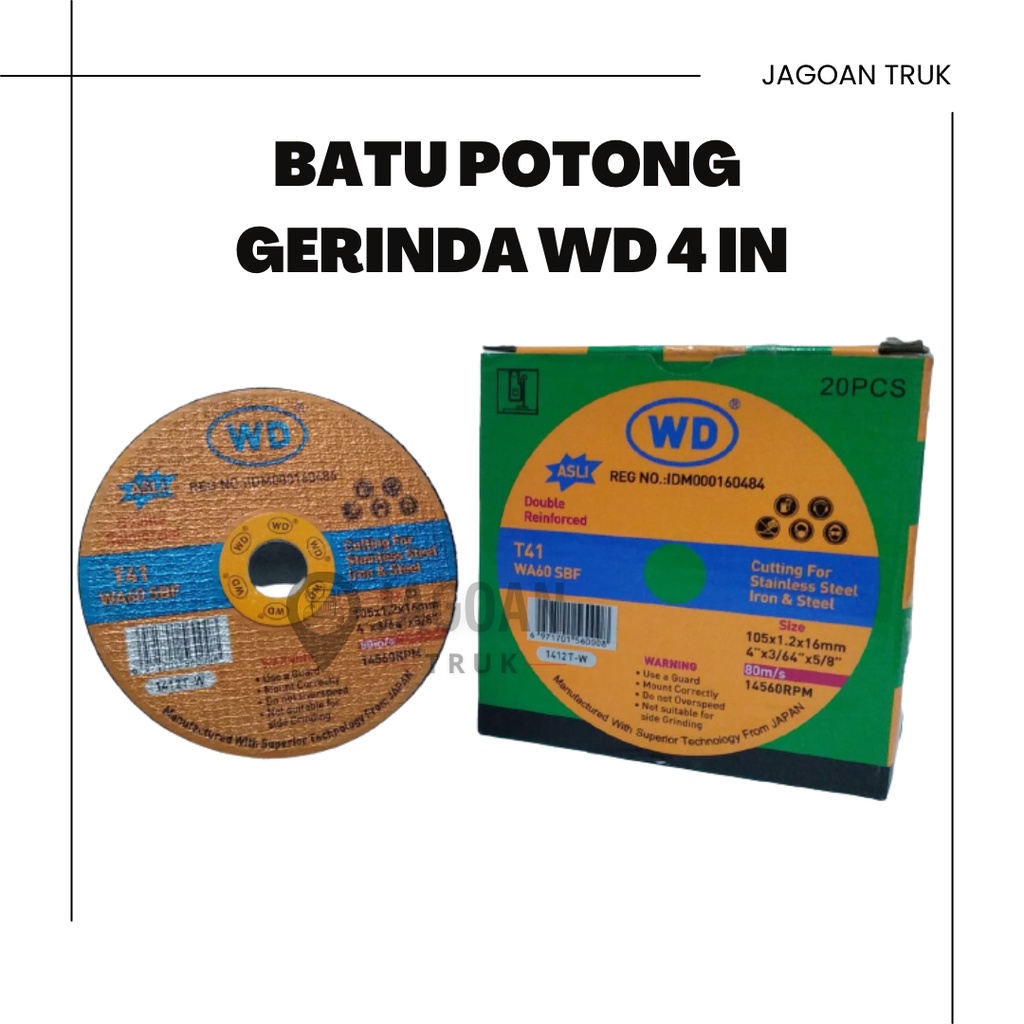 Batu gurinda gerinda WD Mata gurinda gerinda WD 4in potong besi