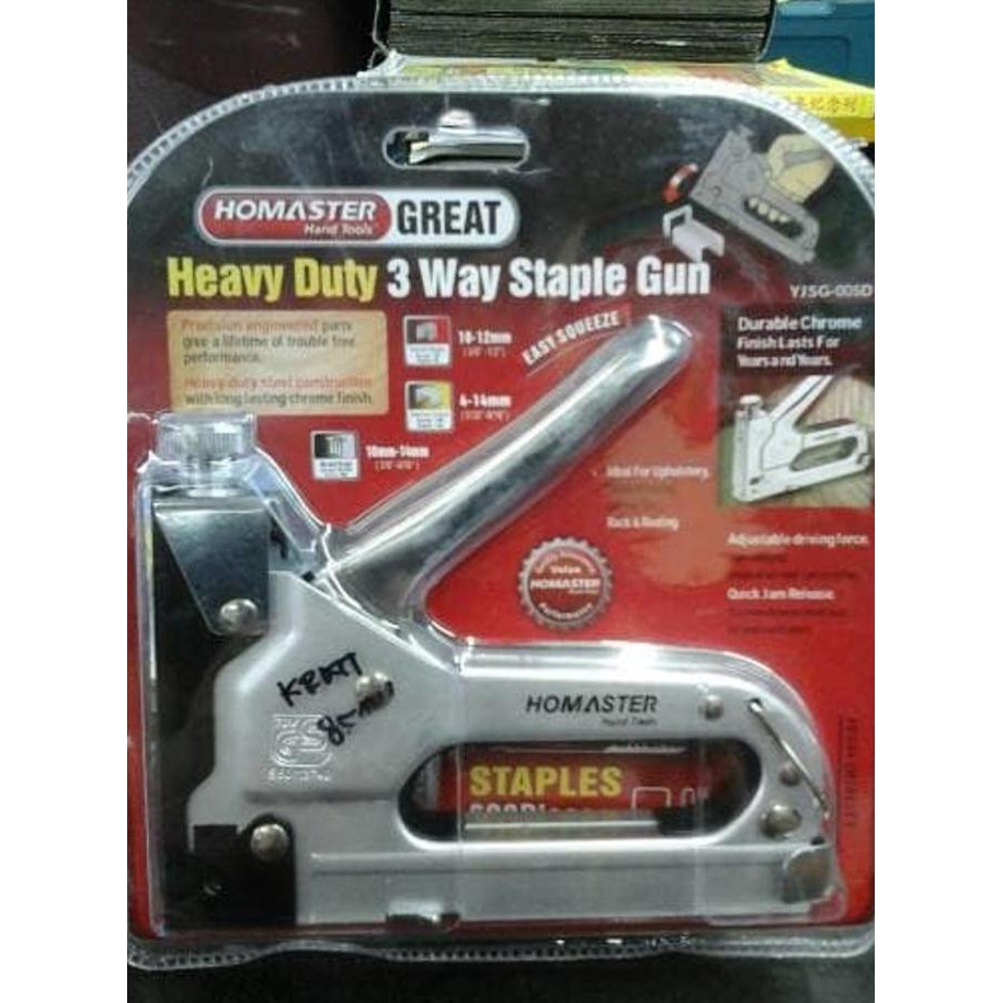 

[[BISA COD]] Staple Gun 3 Way Homaster Heavy Duty / Staples Tembak FREE ONGKIR Kode 765