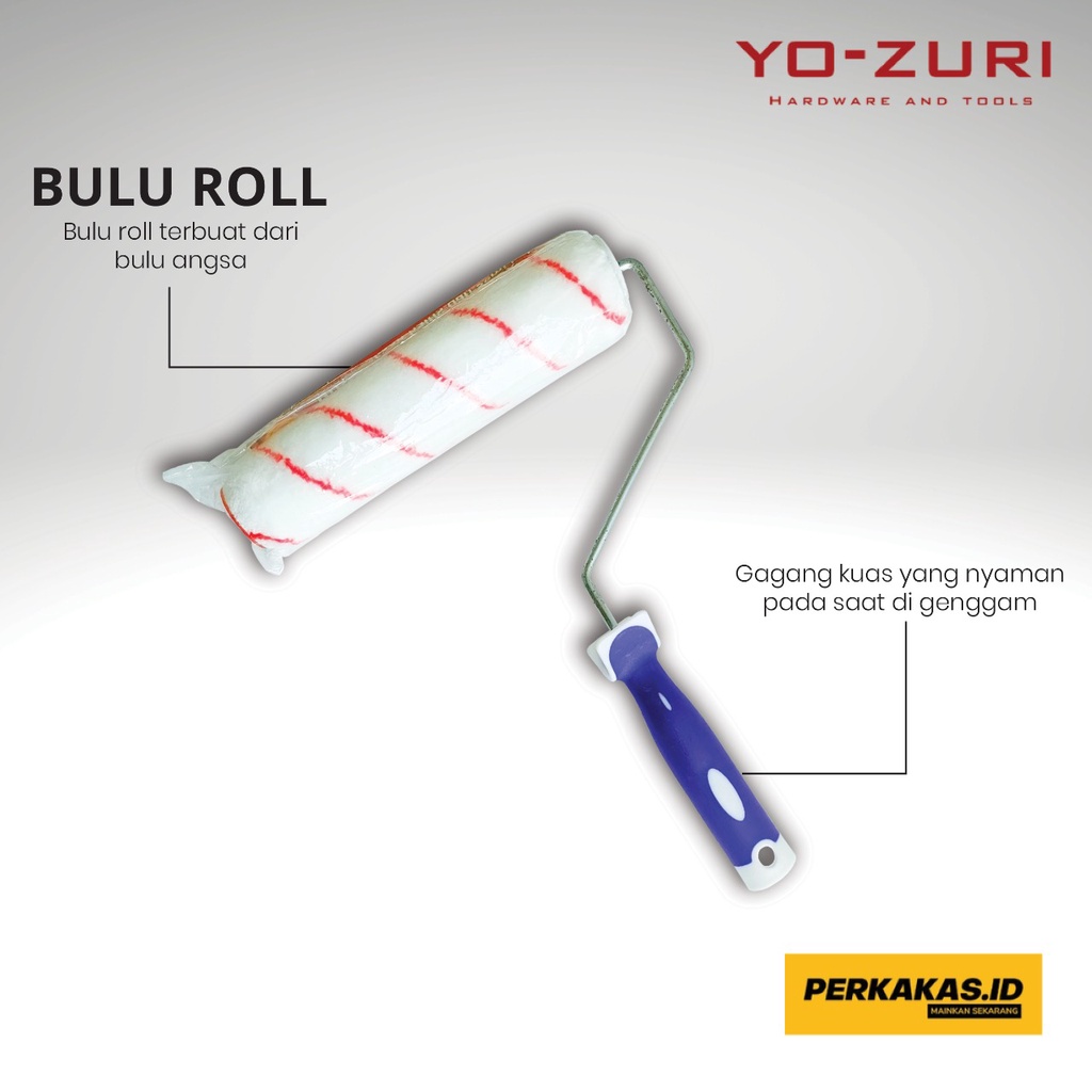 Kuas Roll Cat Dinding 9 Inch 1Set YOZURI