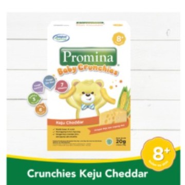 Promina Baby Crunchies 20 gram (8 Bulan) Snack Bayi Keju Cheese HALAL