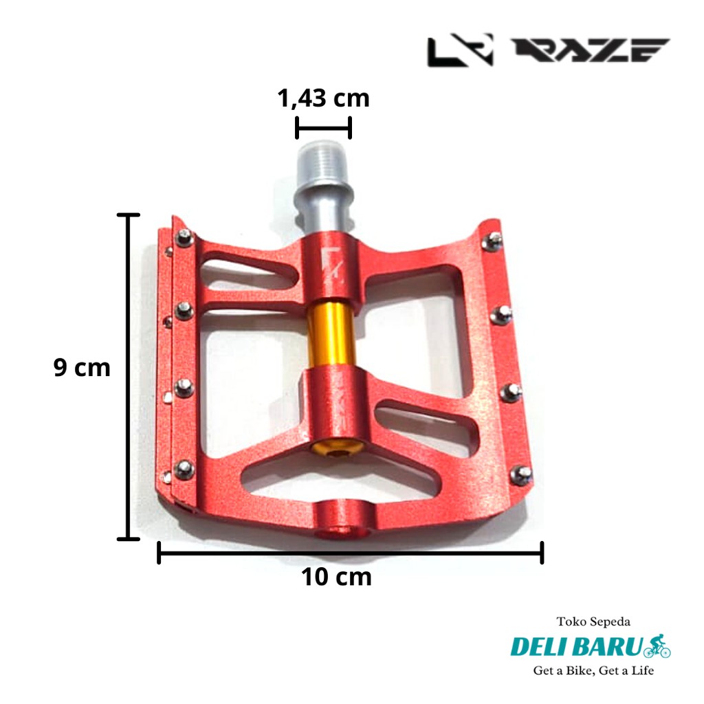 Raze Pedal 3 bearing Alloy as besar sepeda MTB federal lipat minion fixie roadbike