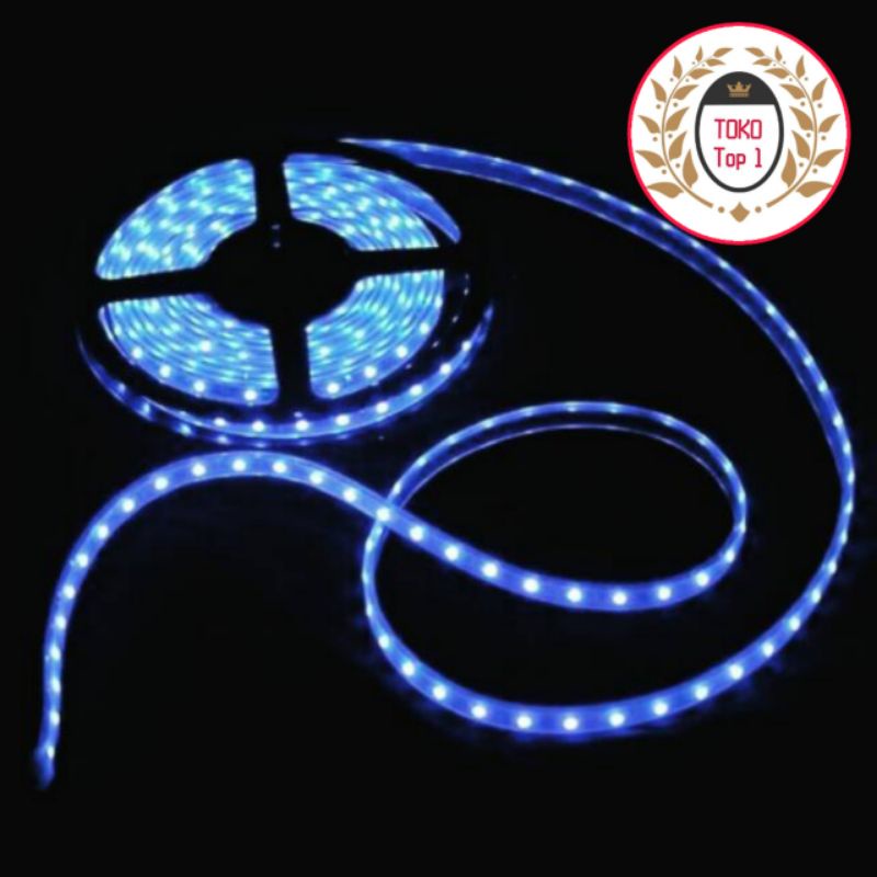 lampu led strip biru 2835 ip44 5m dc12v biru /waterproof lampu plafon lampu etelase-biru