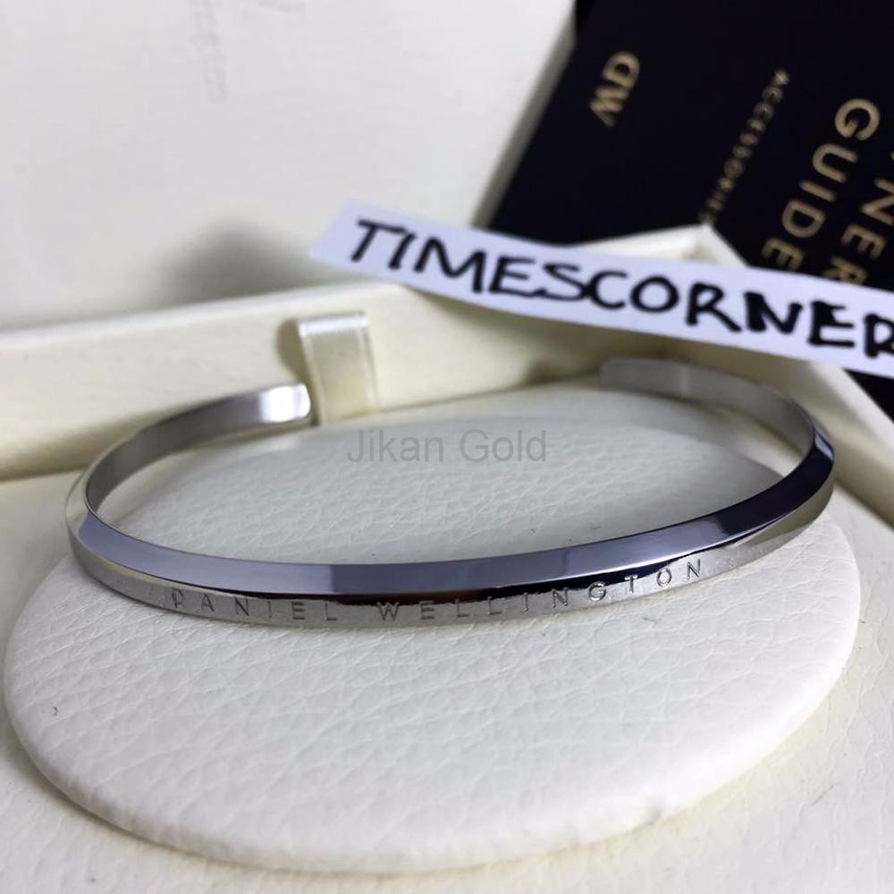 Cuff gelang Dw Daniel wellington large silver Original