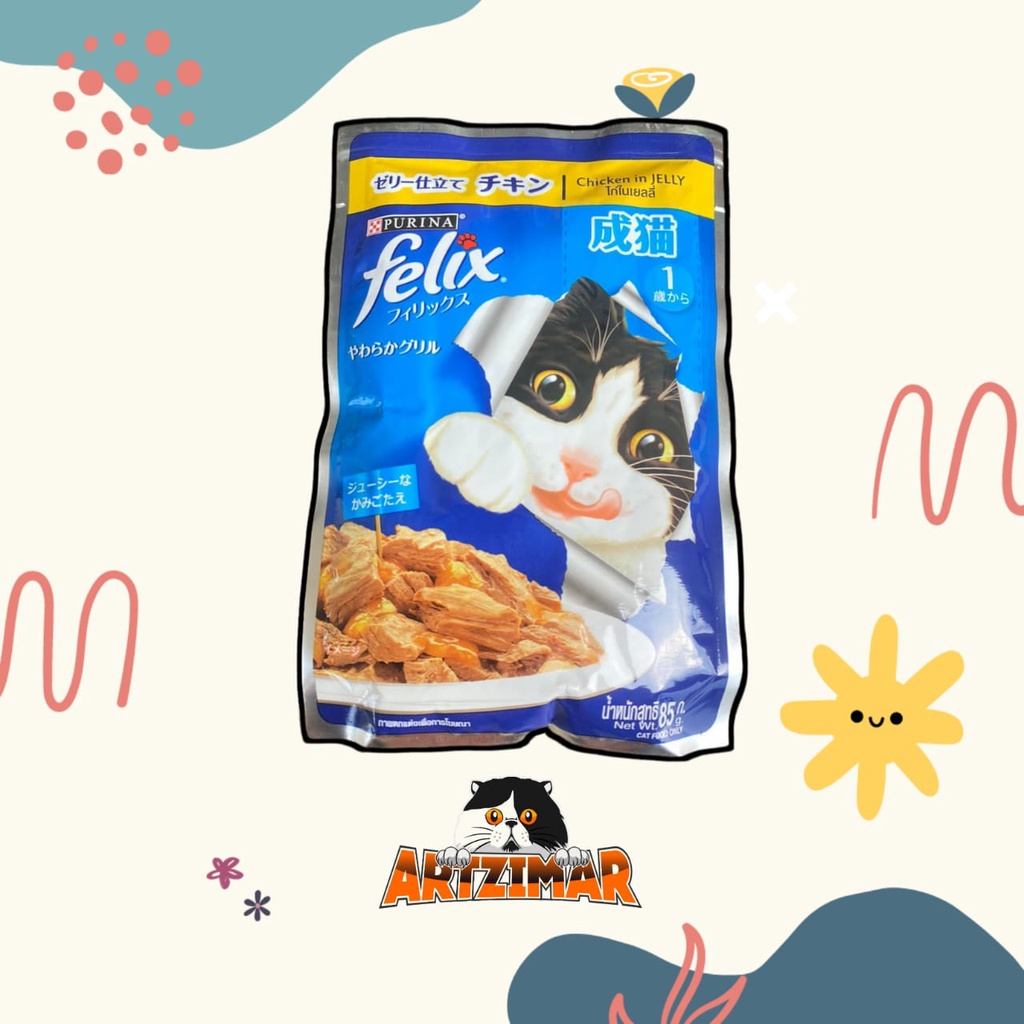 Felix Cat Pouch 85gr Makanan Kucing Basah Sachet/Wetfood