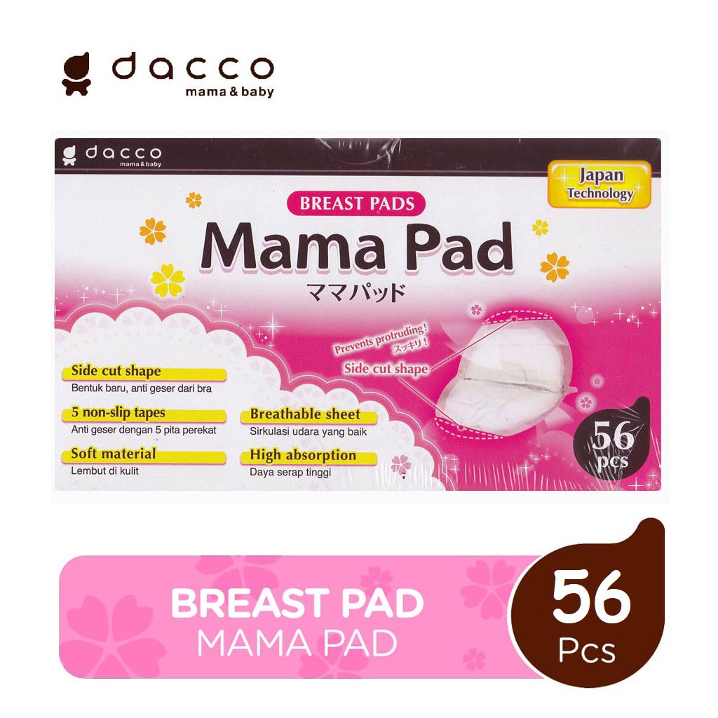 Mama Pad Disposable Breast Pads Penyerap ASI Mamapad Flower Isi 56