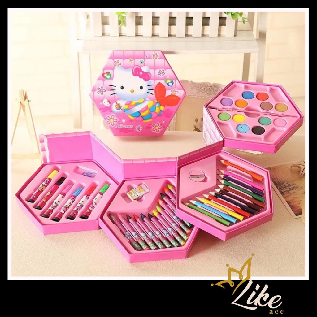 

♛ CRAYON 46 SET PENSILWARNA Pensil Cat Warna Alat Seni Lukis Menggambar #SF-006