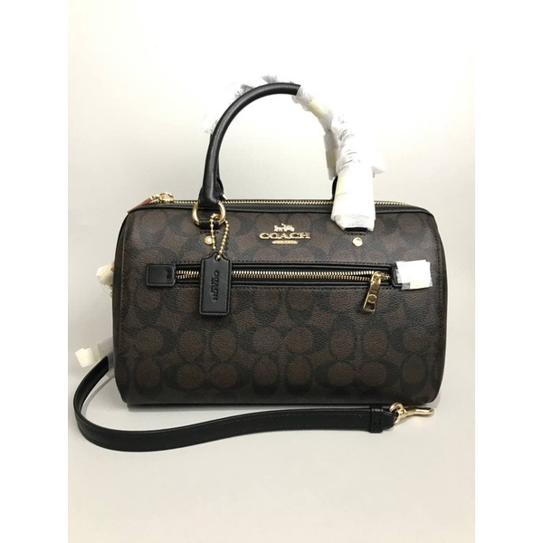 Tas Coach Rowan Satchel Signature Brown