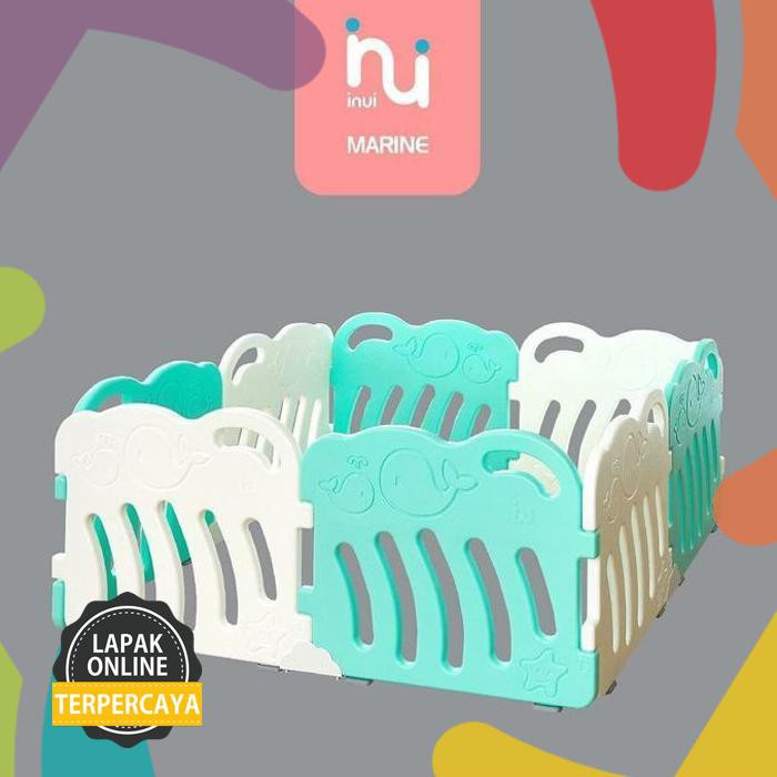 Hot Sale Pagar Bayi Inui Marine Babyroom Baby Fence Pagar Anak Bayi - Gray-White Barang Original