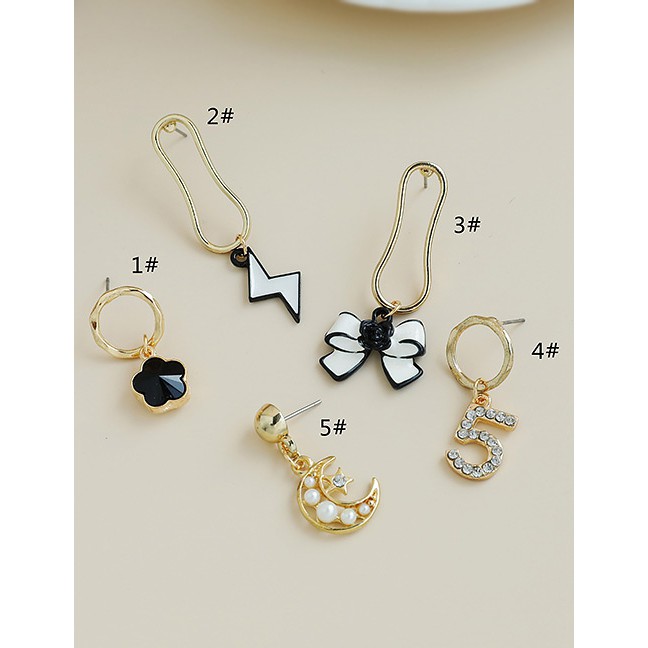 LRC Anting Tusuk Fashion  Alloy Flower Earrings P4754