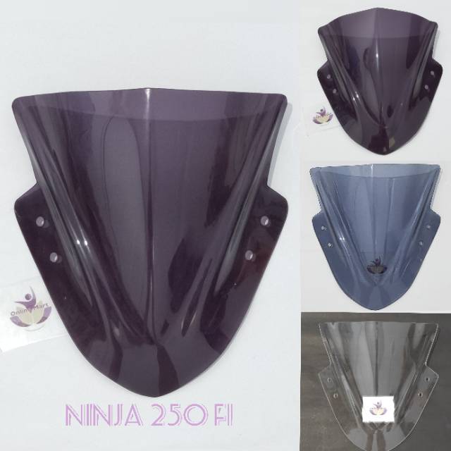 Visor windshield Ninja 250 Fi polos tebal