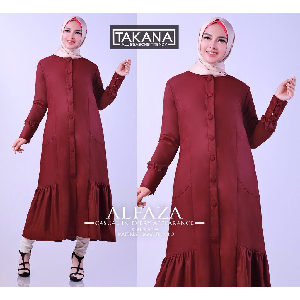 GAMIS MODERN TUNIK AL FAZAH BY BALIMO(MODEL A)