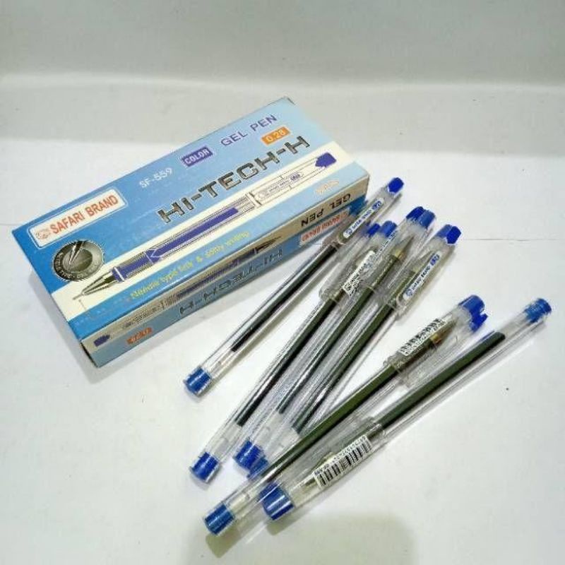 

(1pcs) Pulpen/Gel Pen Hi-Tech-H Hi-Tech Hitech Hi-Tec Hitec Safari Biru HI-TECH-H [JI-0.28]