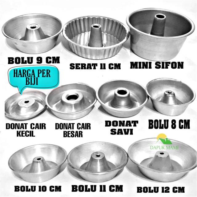 DAPURMAMI Cetakan Donat Cair Bolu Mini Sifon