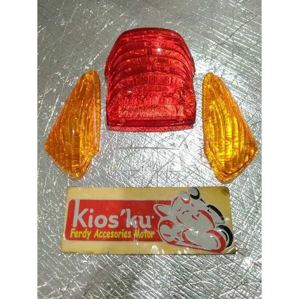 (READY STOK) MIKA STOPLAMP NOUVOLELE HMA THAILAND 1SET MIKA LAMPU BELAKANG NOUVO LELE HMA THAILAND S