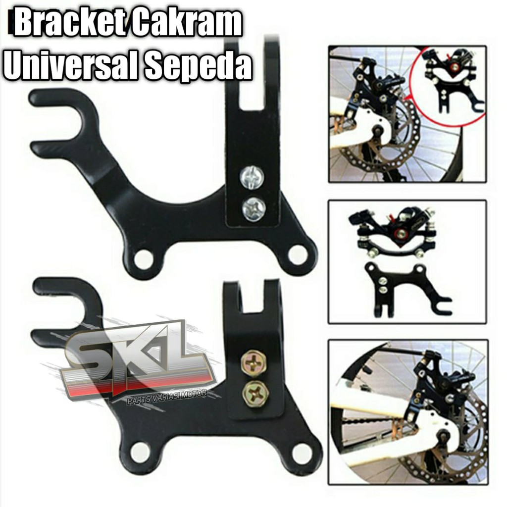 Bracket Breket Pangkon Adaptor Penyangga Cakram Dudukan Cakram Minion MTB BMX Sepeda lipat