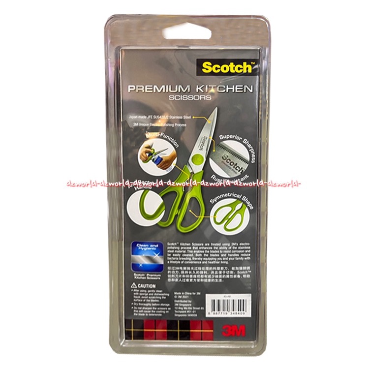 Scotch Premium Kitchen Scissors Gunting Dapur Untuk Potong Sayur Buah 3M Anti Bakteri