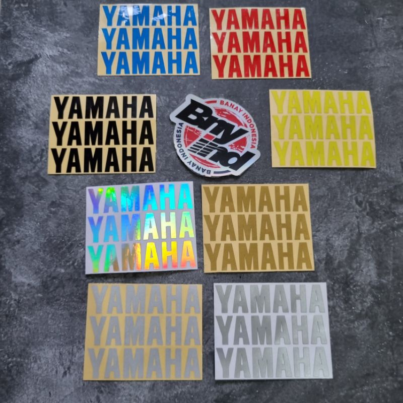 STICKER STIKER YAMAHA 6 CM ISI 3 CUTTING