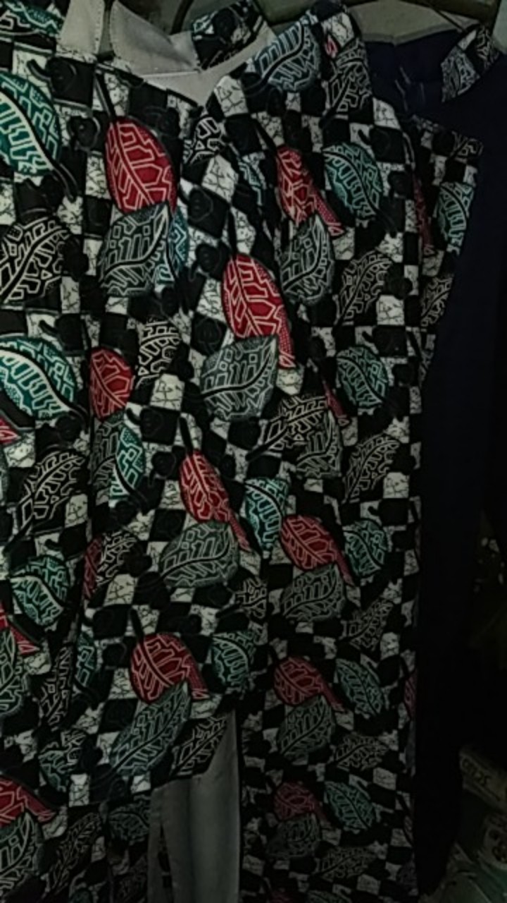 Batik Tunik Shibori Jumputan Terbaru Size S-3l / Hrb026 Yelbor Navbor / Biru Putih / Original..