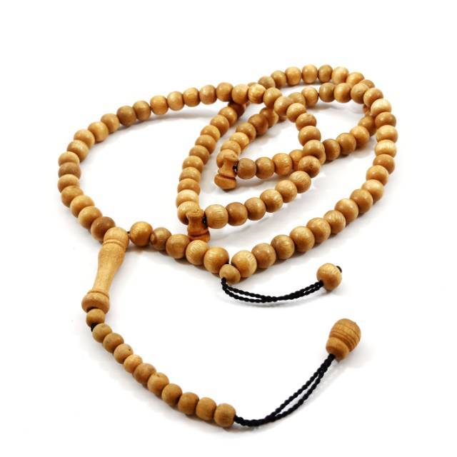 Tasbih kayu original dewandaru diameter 8 mm isi 99 butir kualitas premium Aksesories Keagamaan Ibadah Sholat Fashion Muslim