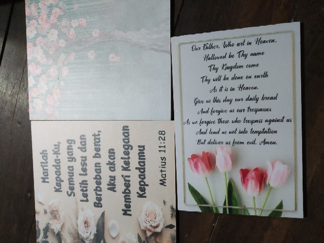 Hiasandinding/rohani/kristen/posterkayu/dekorasi/pajangan/shabbychic