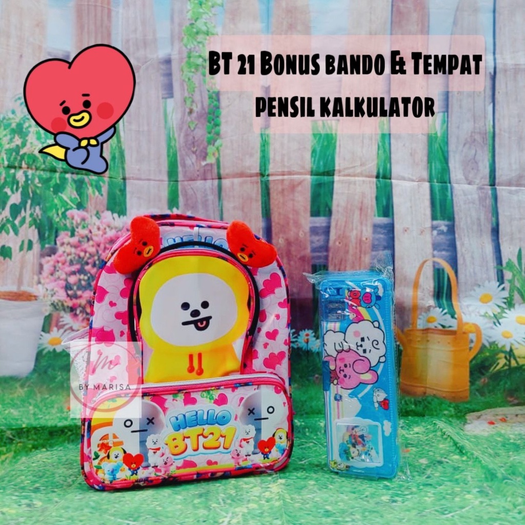 Tas Anak Perempuan Bando Hallo Bete21 Ransel Sekolah Anak Paud TK SD