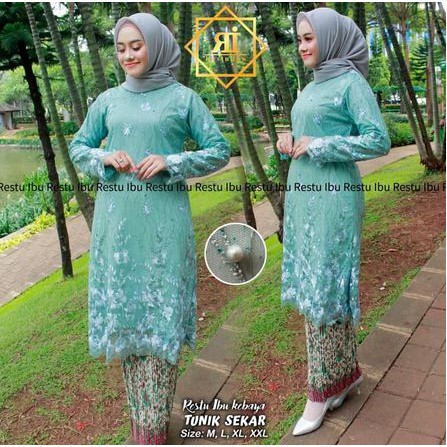 set kebaya tunik sekar berkualitas