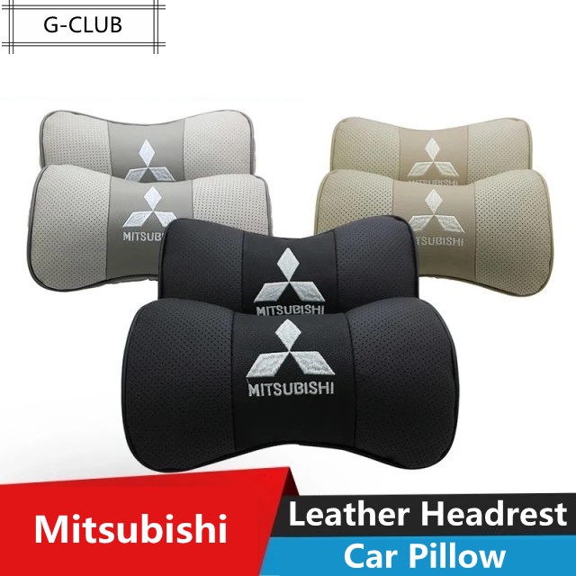 G-club Bantal Sandaran Kepala Bahan Kulit breathable Untuk mitsubishi