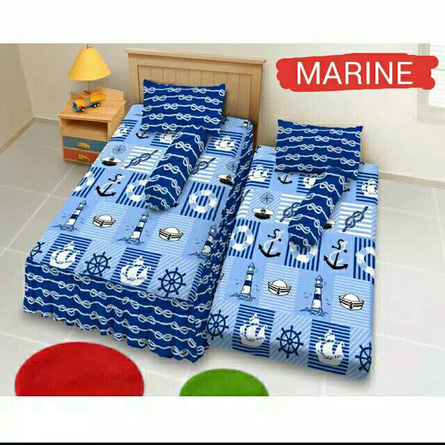 Sprei sorong kintakun dluxe Marine 2in1 single size 120x200