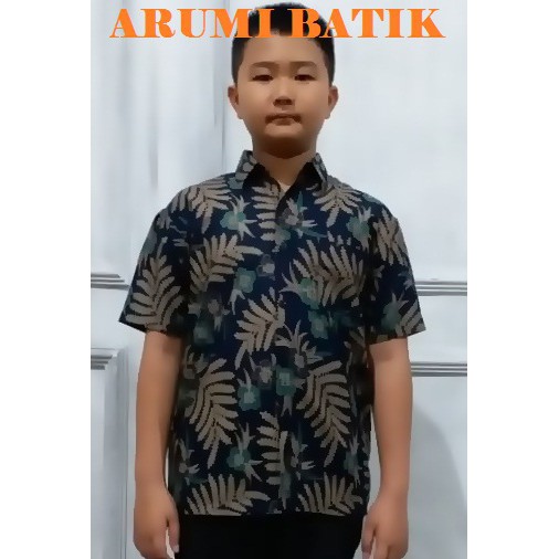Kemeja Anak Laki Laki Seragam Sekolah Batik 2942 KB PAUD TK SD