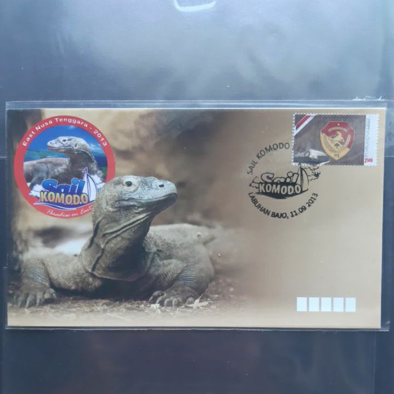 

Sampul perangko Sail Komodo Labuhan Bajo 2013 prangko prisma