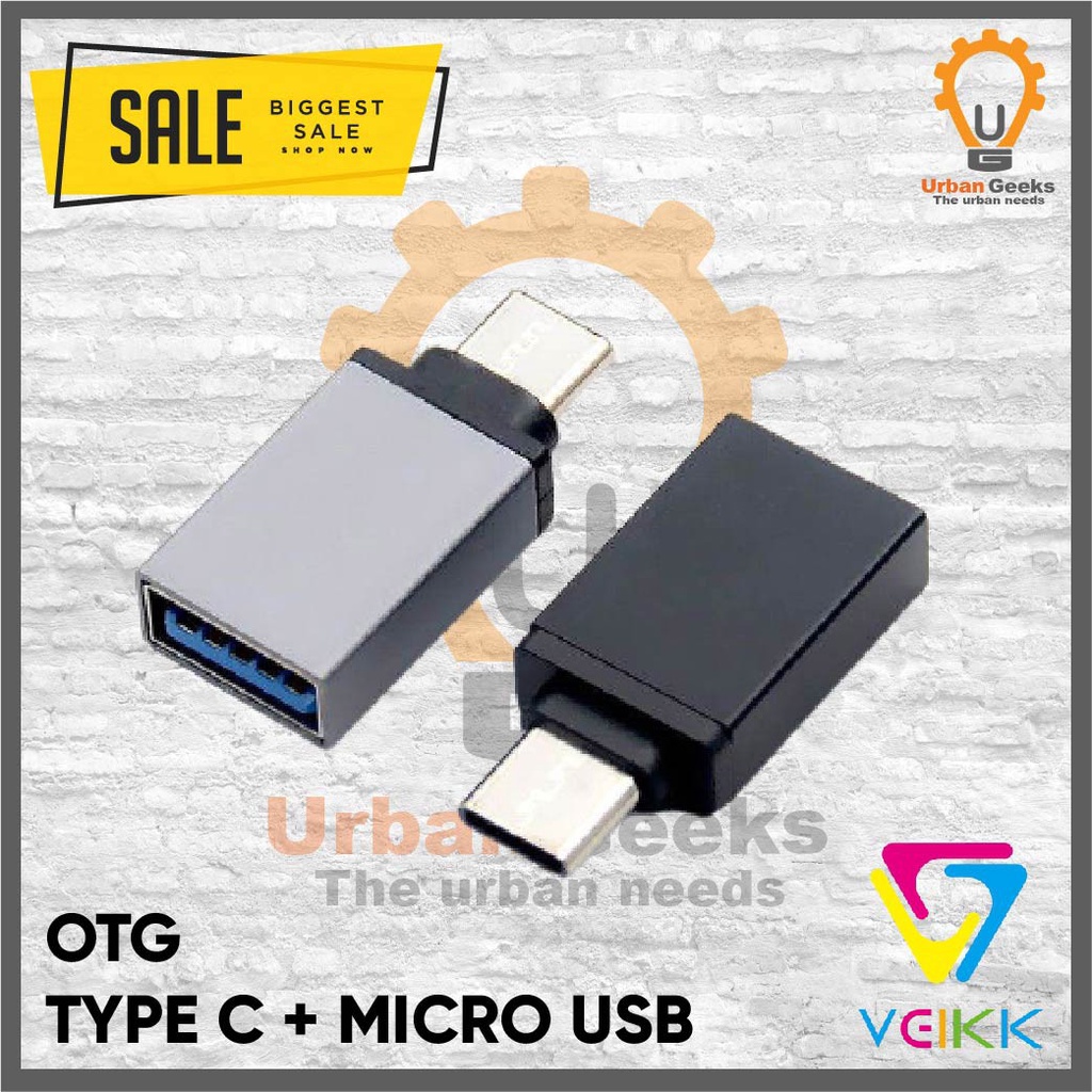 Set Adapter ( Micro Usb + Type C ) Android Original OTG Veikk