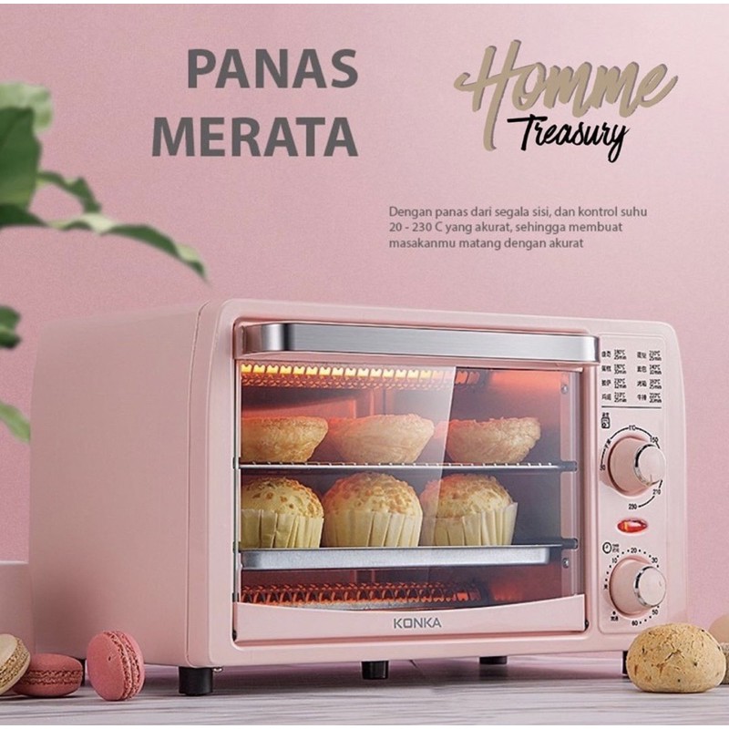 NEW Konka Electric Oven Pink