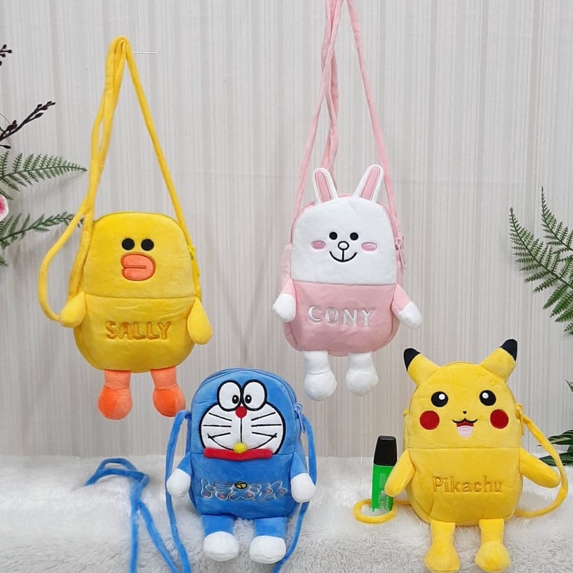 Tas Selempang Anak Kuromi Hello Kitty Rabbit Kucing ELmo/Slingbag/Slempang